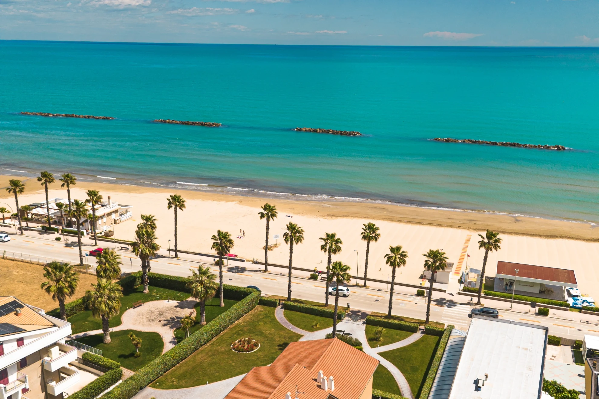 Vista panoramica della costa